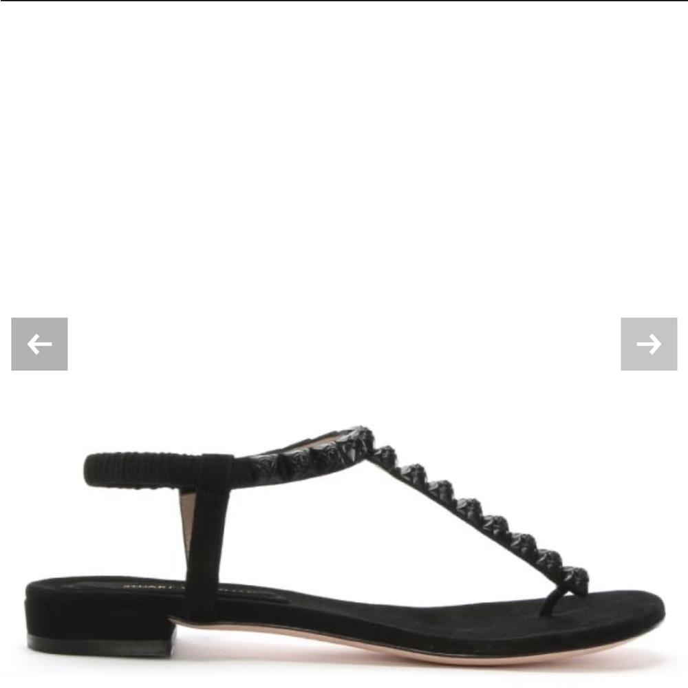 STUART WEITZMAN Esme Studded Flat Thong Sandal